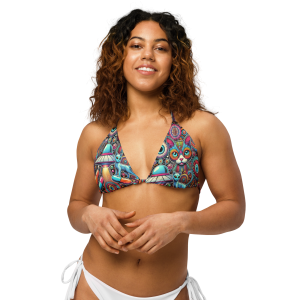 Intergalactic Cat All-over print bra top