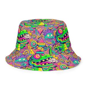 Ravezilla Reversible Rave Bucket Hat
