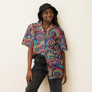 Psychedelic Groove Trippy Men’s button shirt