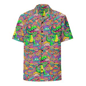 Ravezilla Nostalgic Men’s Festival button shirt