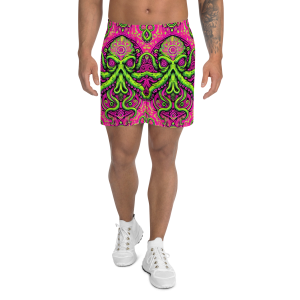 Neon Kraken Unisex Long Rave Shorts